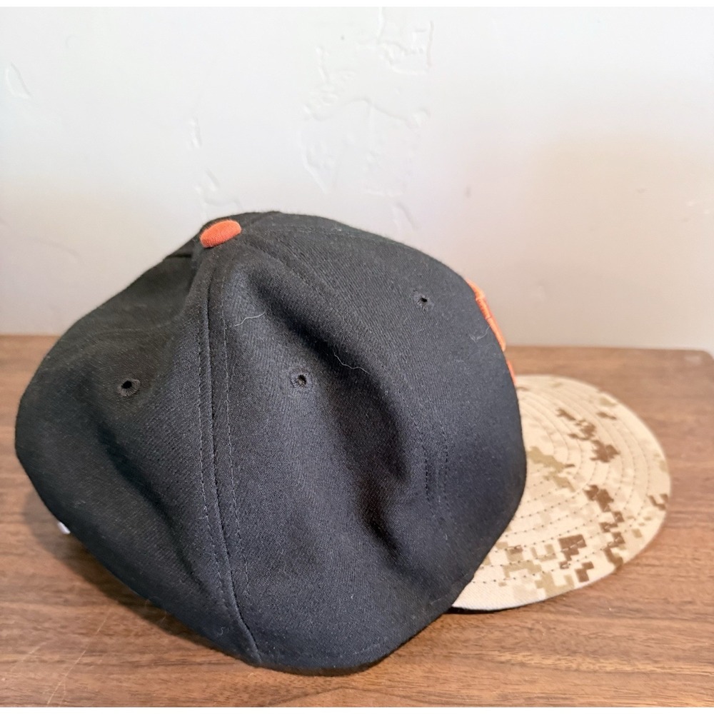 New Era 59FIFTY San Francisco Giants Hat 8 Authentic On Field Camo / Black MLB - Picture 5 of 9